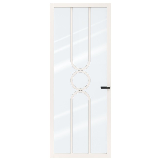 Binnendeur Skantrae SSL 14621 Blank Glas Wit Gelakt